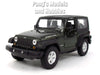 4.25 Inch Jeep Wrangler Rubicon Hard Top - GREEN - 1/32 Scale Diecast Metal Model by Welly