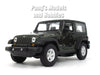 4.25 Inch Jeep Wrangler Rubicon Hard Top - GREEN - 1/32 Scale Diecast Metal Model by Welly