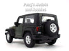 4.25 Inch Jeep Wrangler Rubicon Hard Top - GREEN - 1/32 Scale Diecast Metal Model by Welly
