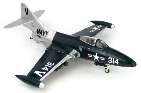 Grumman F9F F9F-5 Panther "Vice Versa" VF-111, USS Lake Champlain, July 1943, US NAVY 1/48 Scale Diecast Metal Airplane by Hobby Master