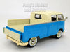 Volkswagen VW T1 (Type 2) Pick-Up Bus Van - Blue - 1/24 Diecast Model by Motormax