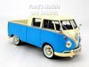 Volkswagen VW T1 (Type 2) Pick-Up Bus Van - Blue - 1/24 Diecast Model by Motormax