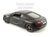 Audi R8 - 2006 - Flat Black - 1/24 Scale Diecast Model by Maisto