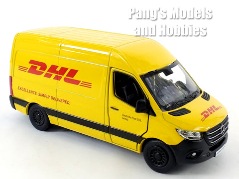 5 inch Mercedes Benz Sprinter DHL Delivery Van - 1/48 Scale Diecast Model