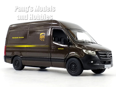 5 inch Mercedes Benz Sprinter UPS Delivery Van - 1/48 Scale Diecast Model