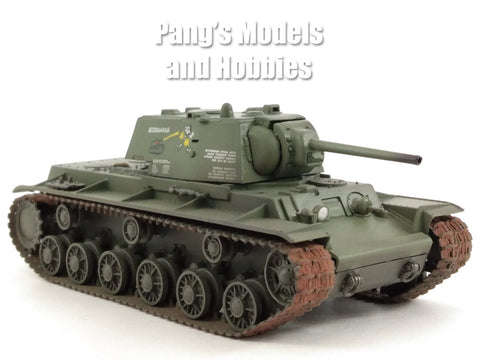 KV-1 Heavy Tank - Russian - Soviet Army 1942 - Green - 1/72 Scale Plastic Model by Easy Model