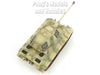 Porsche Tiger II - King Tiger - Bengal Tiger Tank - Tan Camo - 1/72 Scale Plastic Model by Easy Model