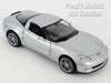 2007 Chevrolet Corvette Z06 - SILVER - 1/24 Diecast Metal Model by Welly