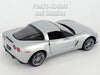 2007 Chevrolet Corvette Z06 - SILVER - 1/24 Diecast Metal Model by Welly