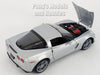 2007 Chevrolet Corvette Z06 - SILVER - 1/24 Diecast Metal Model by Welly