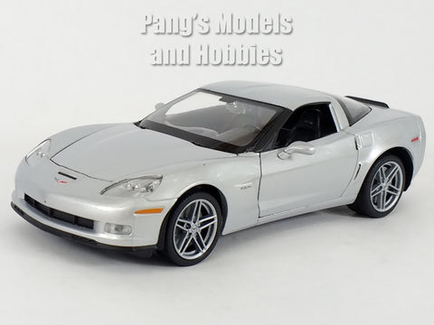2007 Chevrolet Corvette Z06 - SILVER - 1/24 Diecast Metal Model by Welly