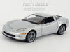 2007 Chevrolet Corvette Z06 - SILVER - 1/24 Diecast Metal Model by Welly