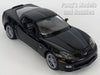 2007 Chevrolet Corvette Z06 - BLACK - 1/24 Diecast Metal Model by Welly