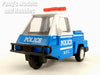 4 Inch NYC Metro Police Mini Car - Blue - 1/30 Scale Diecast Model by Finsfun
