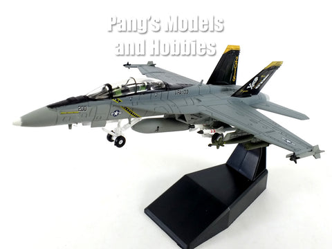 F-18 (F/A-18F, F/A-18) Super Hornet VFA-103 "Jolly Rogers" - US NAVY 1/100 Scale Diecast Metal Model - Unbranded
