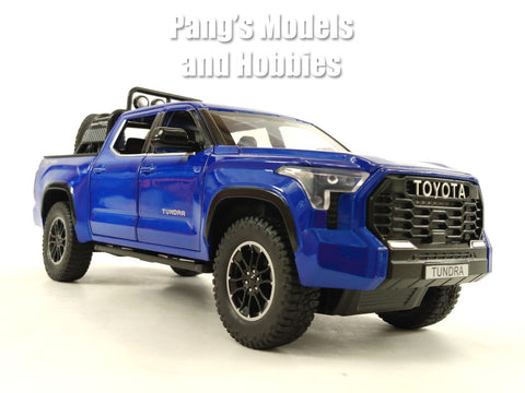 2023 Toyota Tundra TRD Off-Road 4×4 1/24 Scale Diecast Model - Blue - by Kingstoy