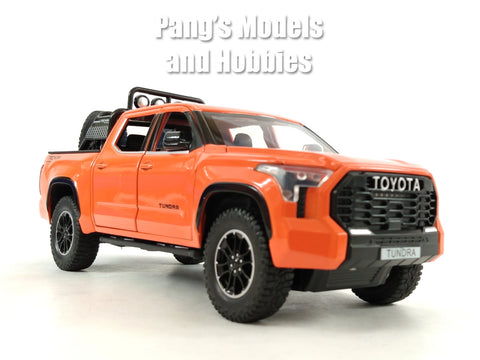 2023 Toyota Tundra TRD Off-Road 4×4 1/24 Scale Diecast Model - Orange - by Kingstoy