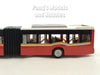 11.5 Inch Articulated Bus - Lights and Sounds - Red - 1/62 Scale with Light and Sound Diecast Model