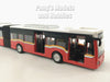 11.5 Inch Articulated Bus - Lights and Sounds - Red - 1/62 Scale with Light and Sound Diecast Model