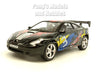 5 inch Toyota Celica - BLACK RACING - 1/34 Scale Diecast Model by Kinsmart