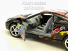 5 inch Toyota Celica - BLACK RACING - 1/34 Scale Diecast Model by Kinsmart