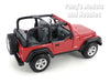 Jeep Wrangler Rubicon - RED - 1/27 Scale Diecast Metal Model by Maisto
