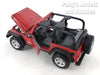 Jeep Wrangler Rubicon - RED - 1/27 Scale Diecast Metal Model by Maisto