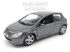 2001 Peugeot 307 XSI - GRAY - 1/32 Scale Diecast Metal Model by Kinsmart