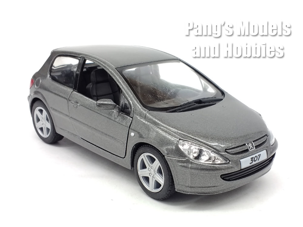 2001 Peugeot 307 XSI - GRAY - 1/32 Scale Diecast Metal Model by Kinsmart