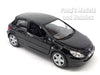 2001 Peugeot 307 XSI - BLACK - 1/32 Scale Diecast Metal Model by Kinsmart