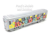 7 Inch New York City Subway Train - Balloon Text Graffiti - 1/128 Scale Diecast Model - Shing Fat