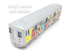 7 Inch New York City Subway Train - Balloon Text Graffiti - 1/128 Scale Diecast Model - Shing Fat