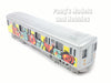 7 Inch New York City Subway Train - Balloon Text Graffiti - 1/128 Scale Diecast Model - Shing Fat