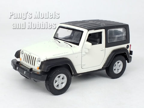 4.25 Inch Jeep Wrangler Rubicon Hard Top - WHITE - 1/32 Scale Diecast Metal Model by Welly