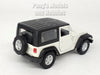 4.25 Inch Jeep Wrangler Rubicon Hard Top - WHITE - 1/32 Scale Diecast Metal Model by Welly