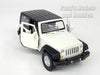4.25 Inch Jeep Wrangler Rubicon Hard Top - WHITE - 1/32 Scale Diecast Metal Model by Welly