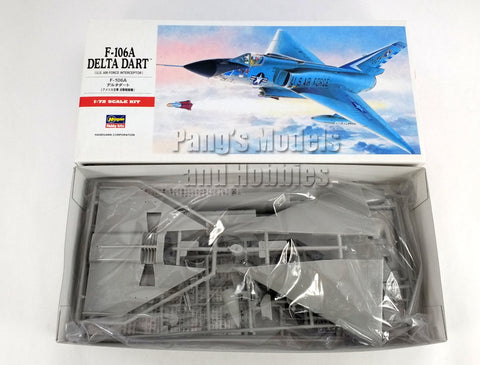 F-106 F-106A Delta Dart 1/72 Scale Plastic Model Kit (Assembly Required) by Hasegawa