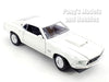 1969 Ford Mustang Boss 429 - WHITE- 1/24 Diecast Metal Model by Welly