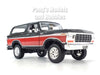1978 Ford Bronco - Black & Red - 1/24 Scale Diecast Metal Model by Motormax