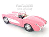 1957 Chevrolet Corvette - PINK - 1/24 Diecast Metal Model by Welly