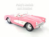 1957 Chevrolet Corvette - PINK - 1/24 Diecast Metal Model by Welly