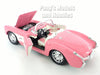 1957 Chevrolet Corvette - PINK - 1/24 Diecast Metal Model by Welly