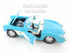 1957 Chevrolet Corvette - BLUE - 1/24 Diecast Metal Model by Welly