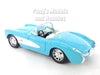 1957 Chevrolet Corvette - BLUE - 1/24 Diecast Metal Model by Welly