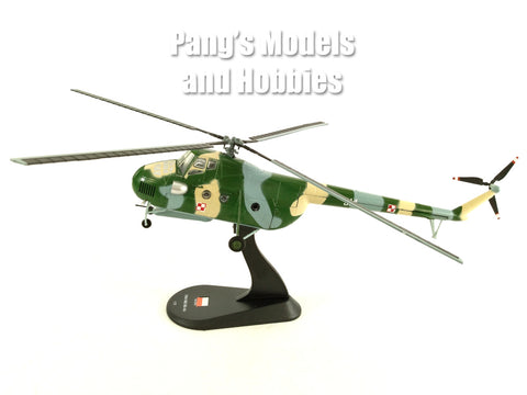 Mil Mi-4 Hound Transport Helicopter - Polish Air Force 1964 - 1/72 Scale Diecast Helicopter Model