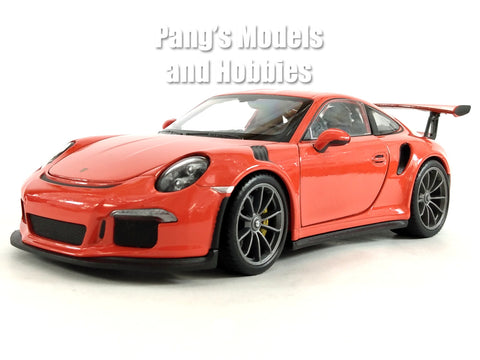 2016 Porsche 911 991.1 GT3 - Orange - 1/24 Diecast Metal Model by Welly