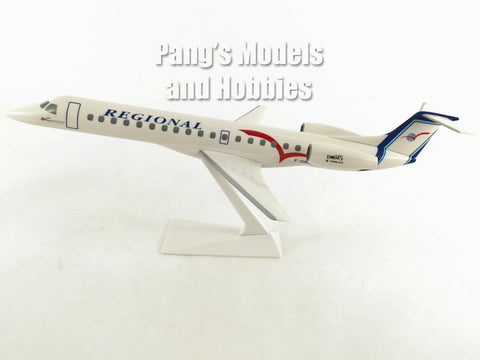 Embraer ERJ145 (ERJ-145) Regional Airlines 1/100 Scale Plastic Model by Flight Miniatures