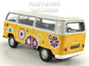 Volkswagen -VW T2 Type 2 1967 Bus - Flower - Yellow - 1/38 Scale Diecast Model by Welly