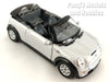 Mini Cooper S Convertible 1/28 Scale Diecast Metal Model by Kinsmart - SILVER