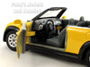 Mini Cooper S Convertible 1/28 Scale Diecast Metal Model by Kinsmart - YELLOW